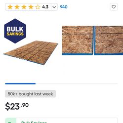 7 Sheets Of Subfloor 