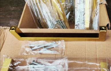 6-in brass accent handles each one comes with hardware brand new 25 count pack$30