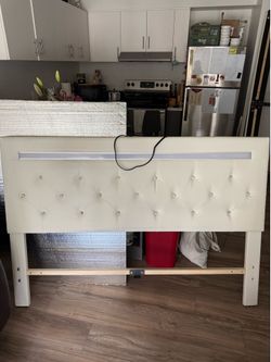 Color Changing Bed Frame and Headboard (White)