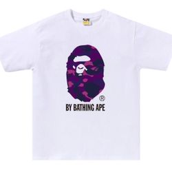 Brand New A Bathing Ape Purple Camo T-Shirt