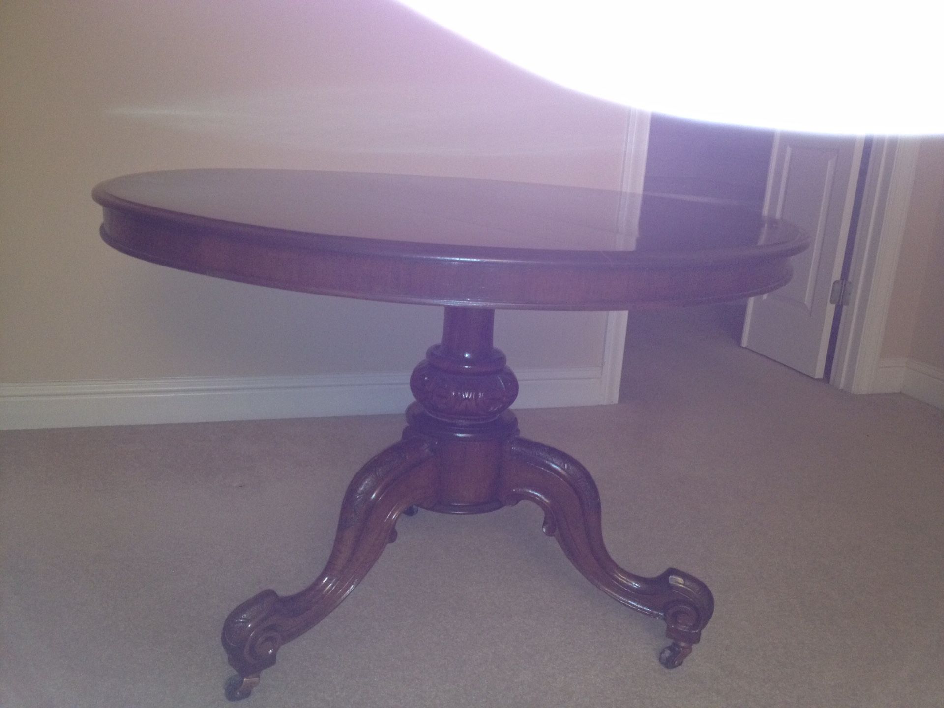 Antique English breakfast table