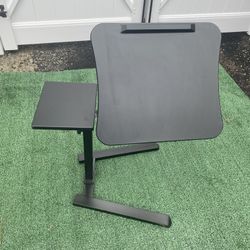 Adjustable Laptop Table | Portable Sofa Side Desk with Wheels