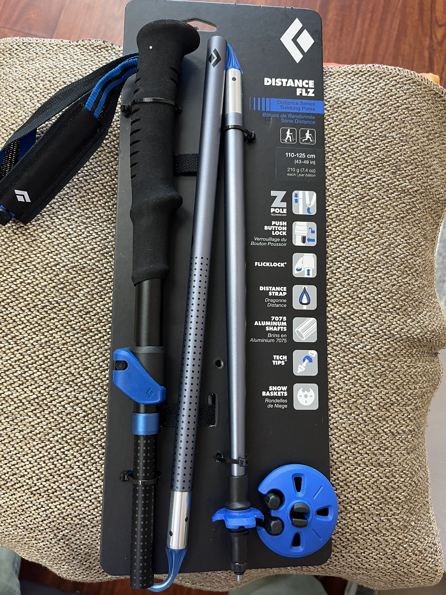 Black Diamond Distance Z Trekking Poles 110 cm Pewter Brand New