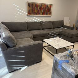 Faux Marble Square Coffee Table