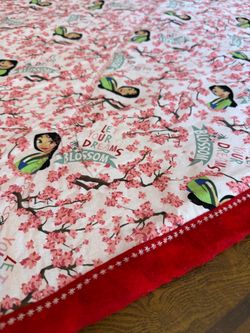 Disney Princess Mulan Handmade Throw