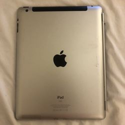 iPad 3 with retina display cracked screen Wi-Fi cellular No iCloud lock factory reset everything works