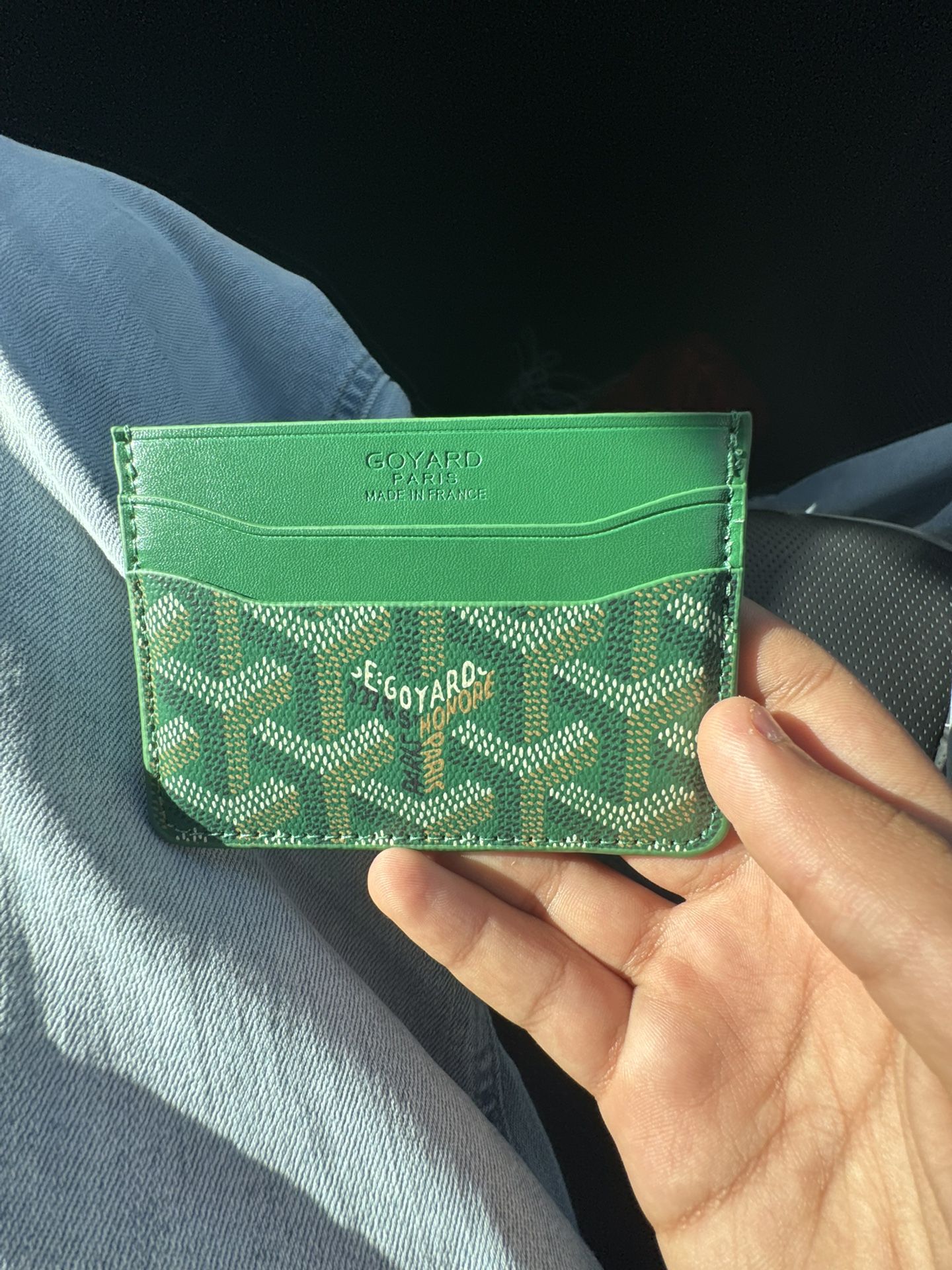 Green Goyard Wallet