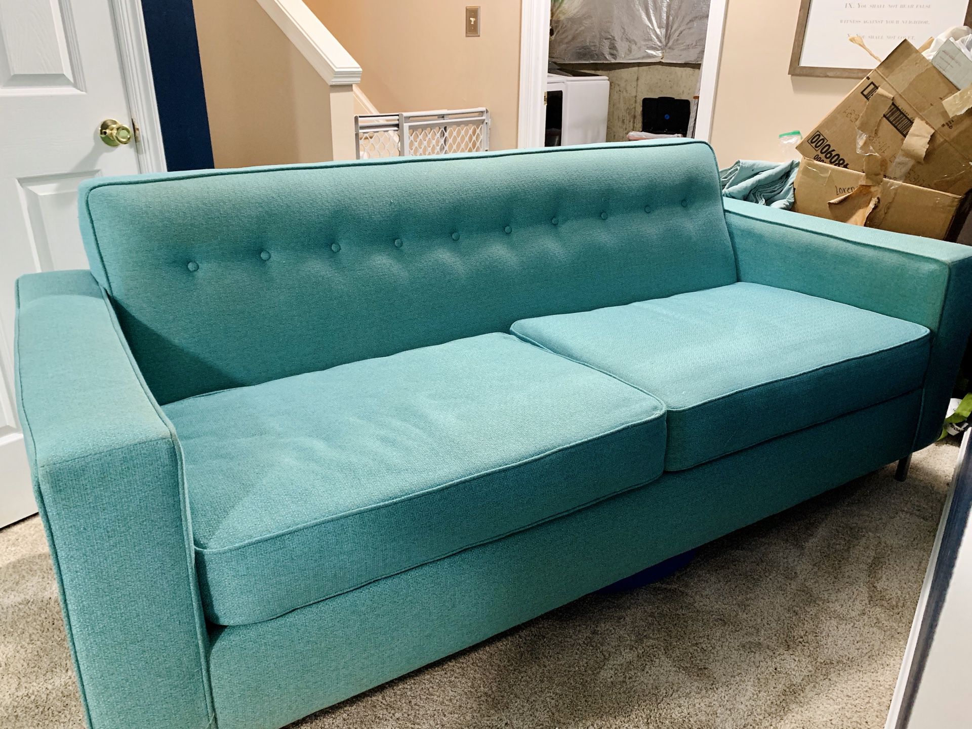 Turquoise couches