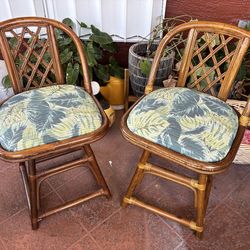 COASTAL RATTAN BAR STOOLS