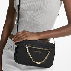 Authentic Black Michael Kors Cross Body Bag 