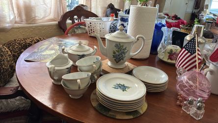 50’s blue tea set