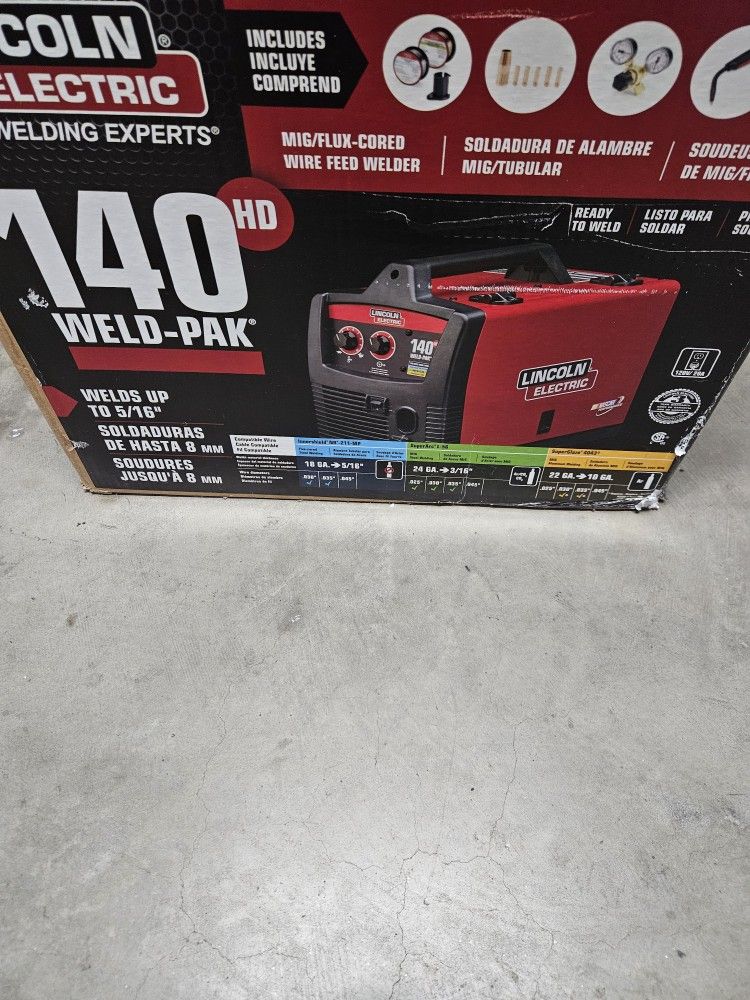 LINCOLN ELECTRIC WELD PAK NEW