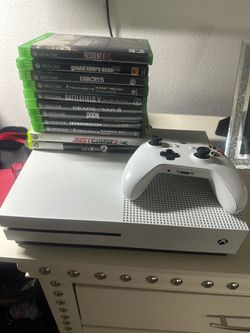 Xbox One S Console with Controller and 11 Games