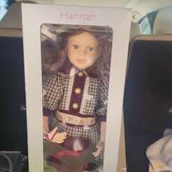 Hannah 22" Porcelain Doll Collectible 
