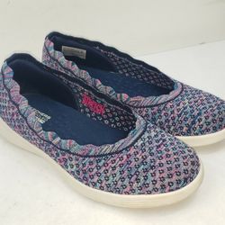 Skechers On the Go Women's 7.5 M Dreamy Brilliant Flats Multi Color 136228