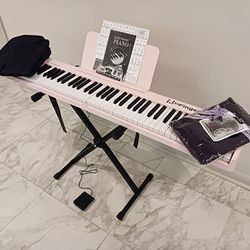 88-Key Piano Keyboard with Stand and Accessories BRAND NEW