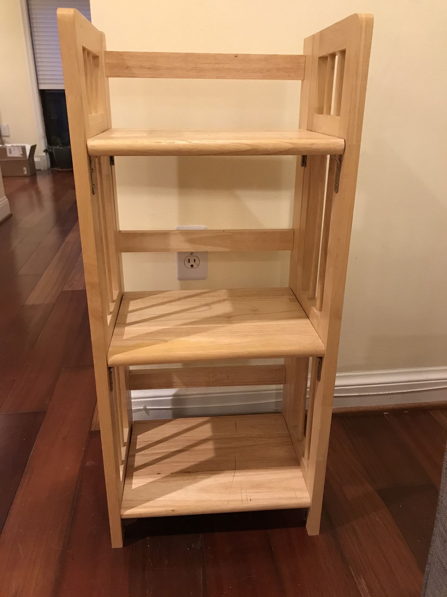 Small wooden folding bookcase