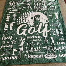 New green golf blanket - Great  gift! 