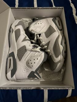 Used Men Size 8.5 Jordan Retro 6 Cool Grey 