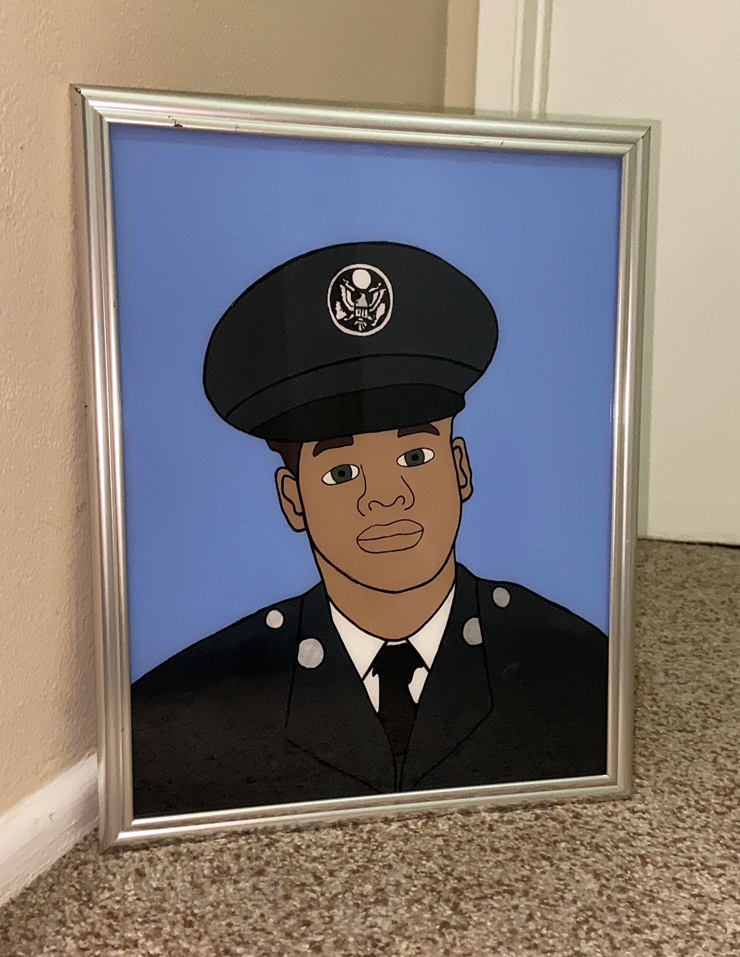 Glass Paintings Family, Friends, Pets, Anime & Cartoon Portraits Available LOCATED IN COVINA 