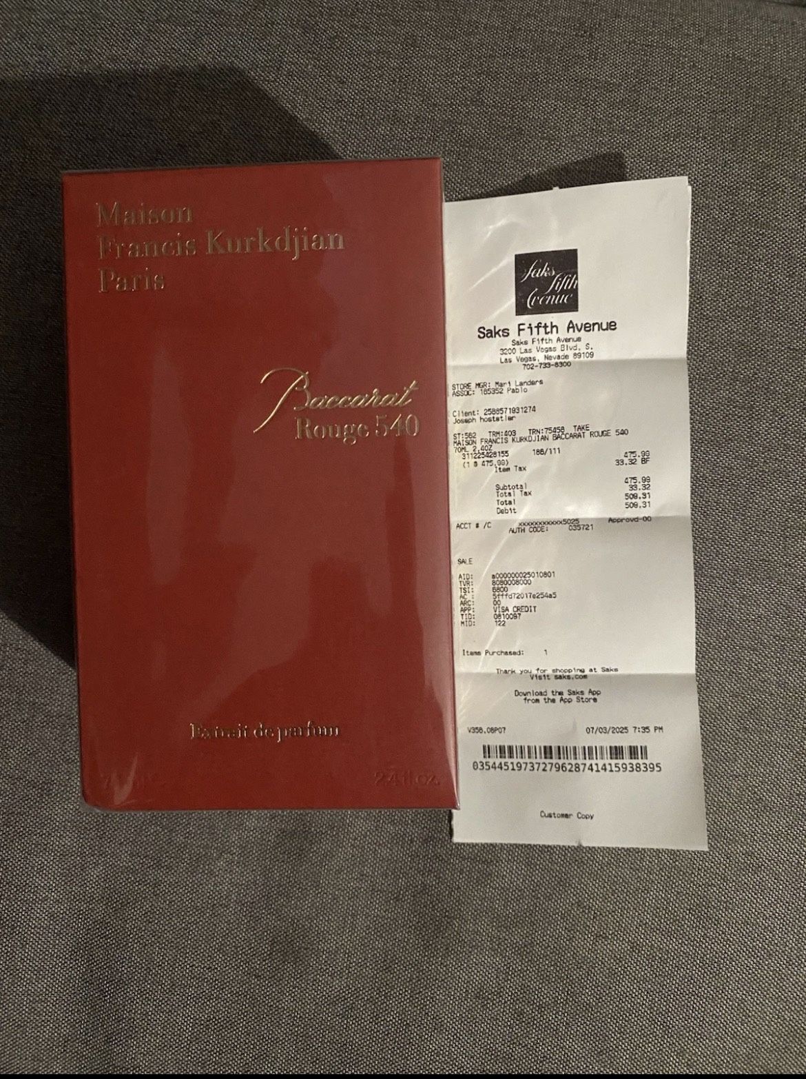 Baccarat Rouge 540 70 ml