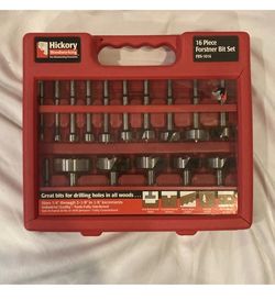 Hickory Forstner Drill Bit Set 16 Piece 1/4 in to 2-1/8 in for Woodworking