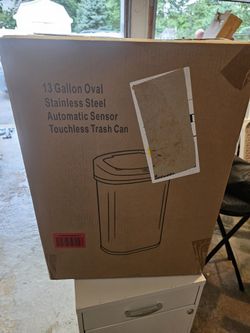 Garbage can new in box