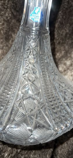 Vintage Russian Handcut Crystal Decanter 