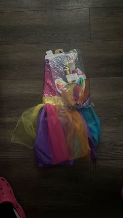 Kids Rainbow Unicorn Costume Set