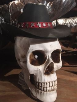 Halloween Cowboy Skull decoration