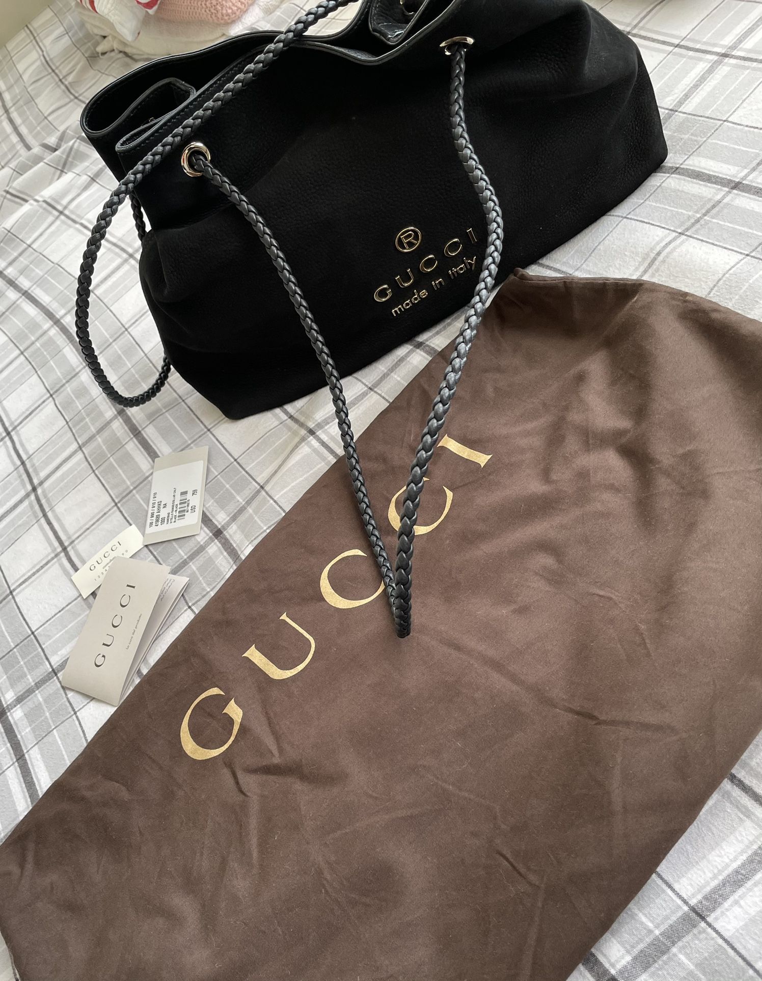 GUCCI tote Suede Bag