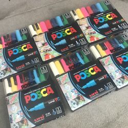 New Art Supplies Acrylic paint markers, With Color posca , sharpies, king art