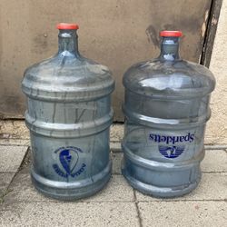 Empty water bottles