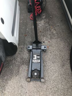 🚗 3-Ton Low Profile Floor Jack – Great Condition & Air Compressor & Husky Air Impact Gun