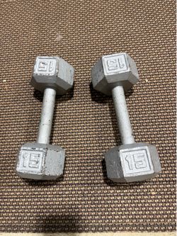 Pair of 15lb dumbbells