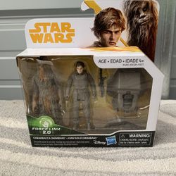 Star Wars Force Link 2.0 Mimban Han Solo & Chewbacca New 3.75" action figures