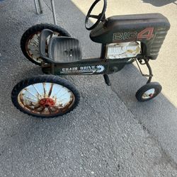 Vintage Kids Metal  Pedal  Tractor