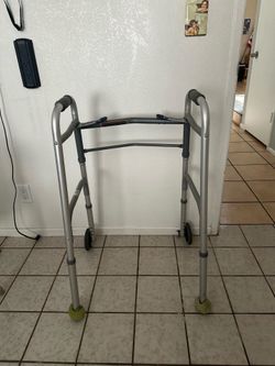 Invacare Folding Walker with Front Wheels