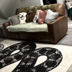 Brown Leather Couch