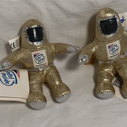 2   1997 INTEL BUNNY PEOPLE PLUSH 4” BEANIE KEYCHAIN VINTAGE