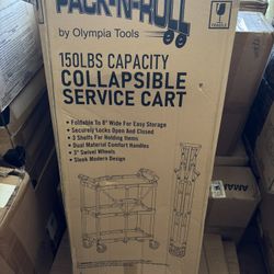 150LBS Capacity Collapsible Service Cart $50