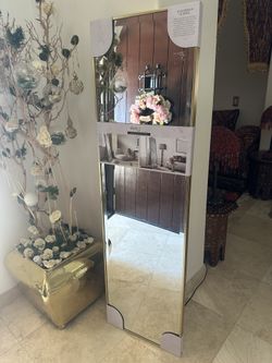 Brand New Dwell 18x64” Decorative Floor Mirror – Free-Standing or Wall Mount