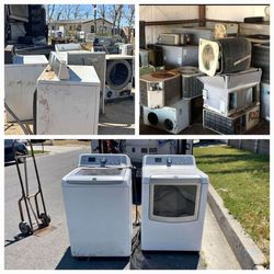 Hello,we pick up appliances  for free with no cost. For example  washers,dryers,stoves and ovens. Well take them off your hand and we will go asap.
Ho