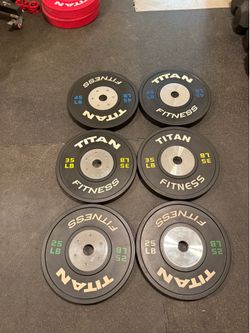 Titan fitness 210lb Elite Competition bumper plate set