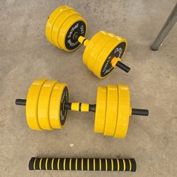 Juego de mancuernas  66 libras