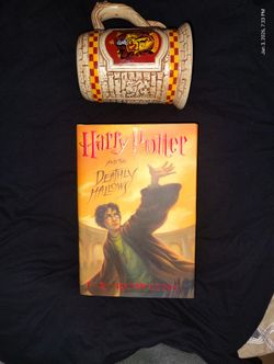 Harry Potter And The Deadly Hallows  Book And Mug First Edition 