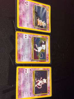 Vintage Pokemon cards.