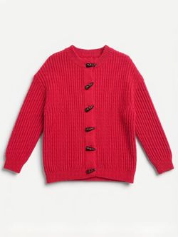 ASOS DESIGN Red Knit Cardigan