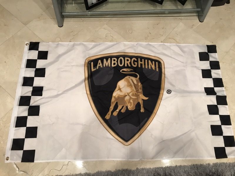 Beautiful Lamborghini flag
