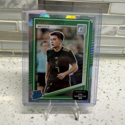 Gilberto Mora Rookie SP 2025-26 Panini Donruss World Cup Mexico Cubic Holofoil